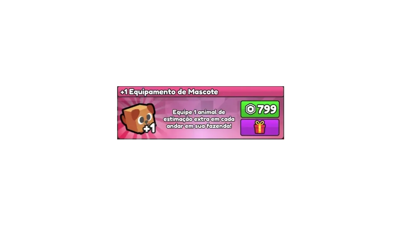 +1 Equipamento de Mascote
