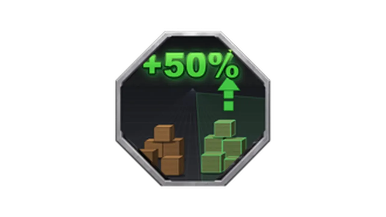 +50% Capacidade de Itens do Terreno