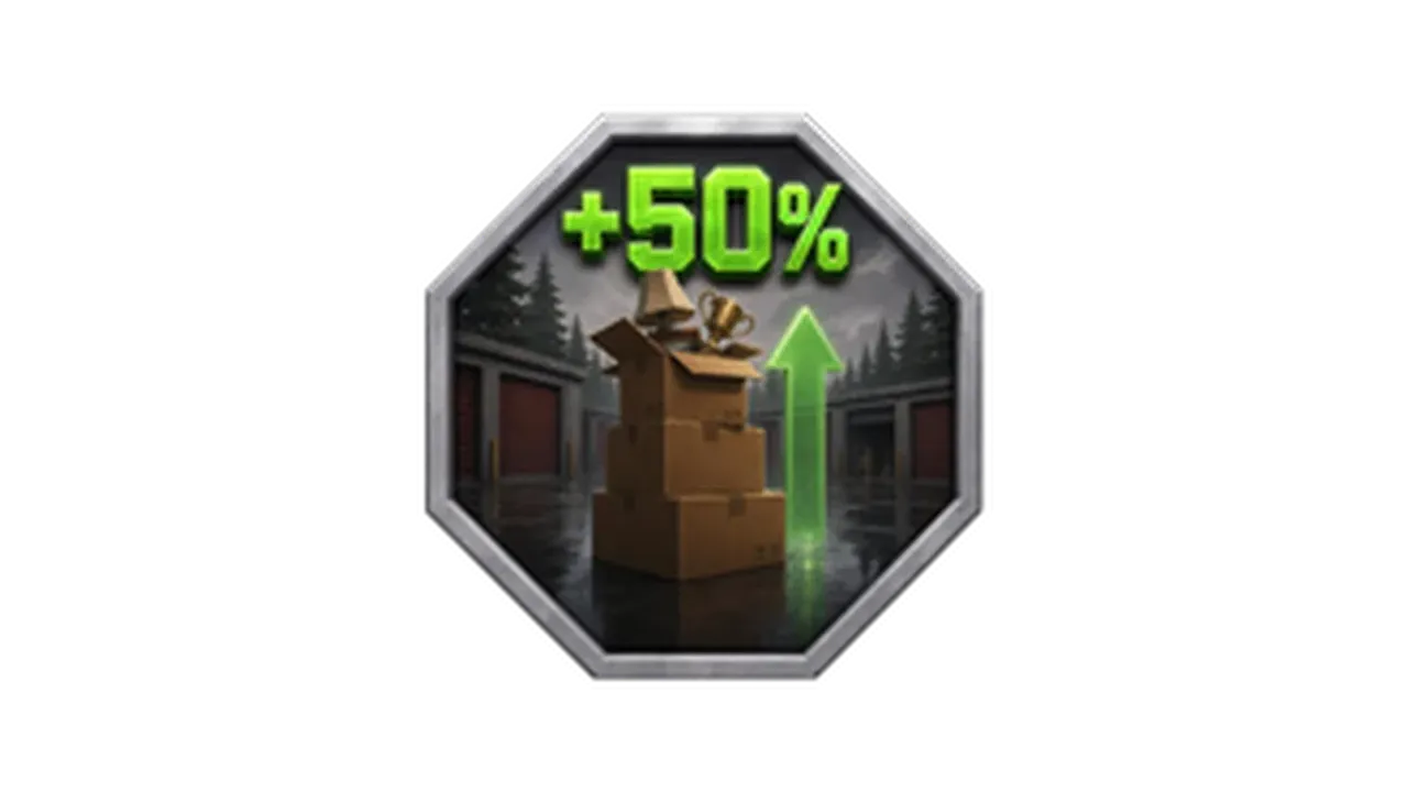 +50% de aumento no espaço do inventário