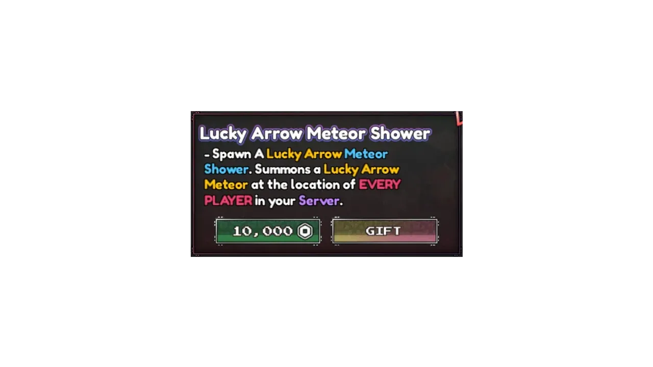 Chuva de Meteoros de Flechas Sortudas