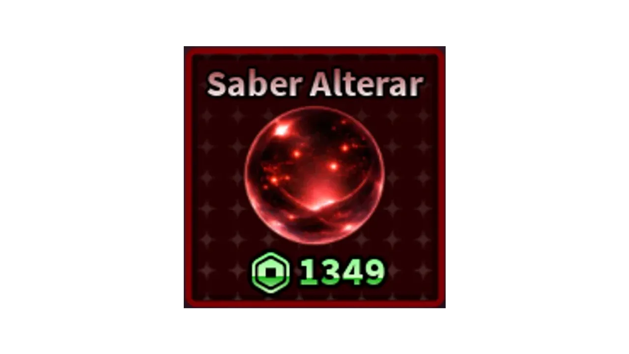 Itens para criar o Poder Saber Alter (Corrupted Excalibur) + Habilidade do F