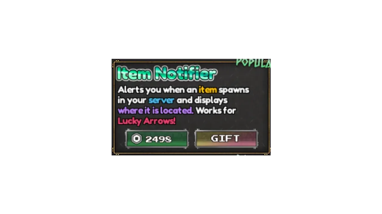 Notificador de Itens