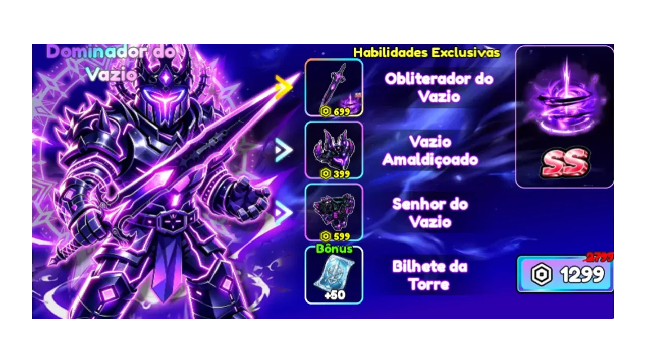 Pacote Dominador do Vazio