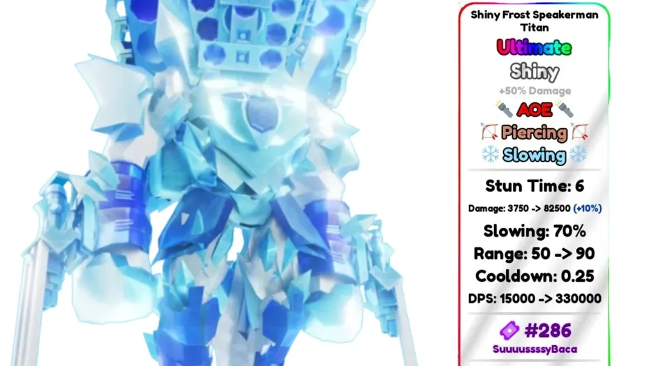 Shiny Frost Speakerman Titan
