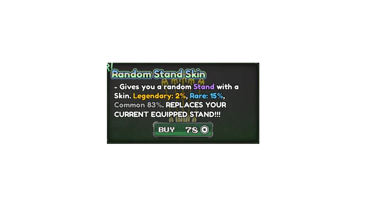Skin de Stand Aleatória